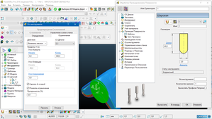открываем вкладку проекция поверхности <br />задаем инструмент<br />потом в кладке  управления осями ограничиваем до 4 осей (3788 просмотров) <a class='original' href='./download/file.php?id=145467&mode=view' target=_blank>Загрузить оригинал (195.8 КБ)</a>