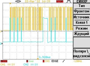 желтый - SCK (SPI)<br />синий - CS (I2SO.xx) (1479 просмотров) <a class='original' href='./download/file.php?id=202368&mode=view' target=_blank>Загрузить оригинал (41.39 КБ)</a>
