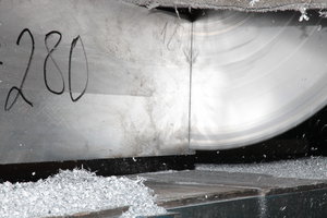 Резка плит АМГ6, Д16, В95, АМЦ, АМГ2, АМГ3, АМГ5, АД1. На фото резка-торцовка плиты АМГ6 =280мм, за один установ (5447 просмотров) <a class='original' href='./download/file.php?id=74808&mode=view' target=_blank>Загрузить оригинал (6.11 МБ)</a>