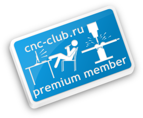 Эмблема почетного участника cnc-club